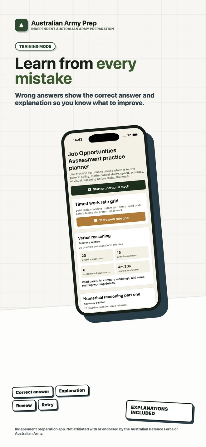 Australian Army Prep App Store screenshot 9