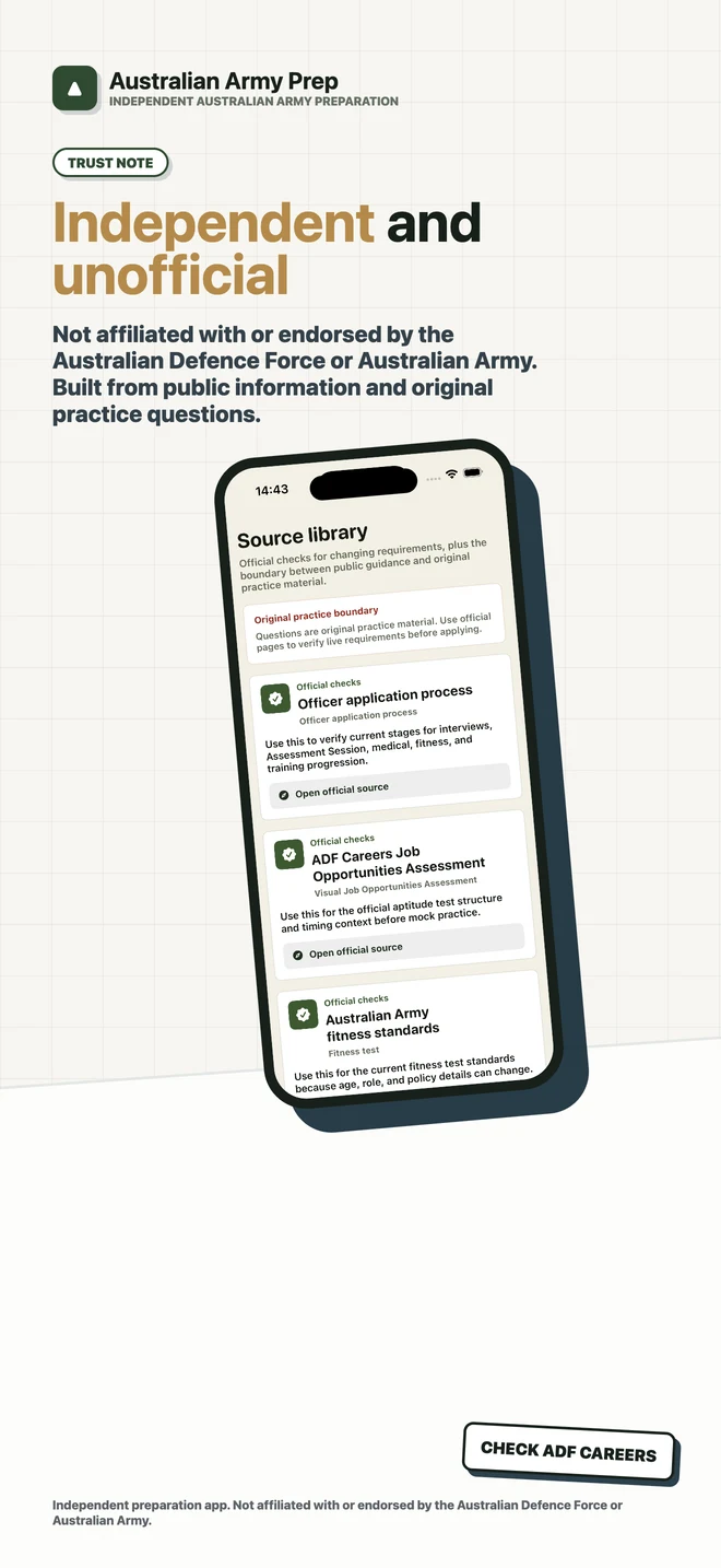 Australian Army Prep App Store screenshot 10