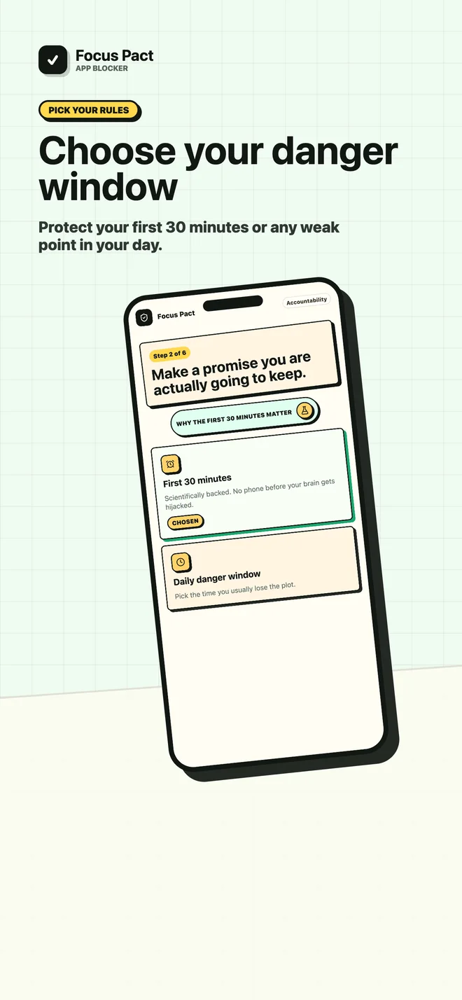 Focus Pact: App Blocker App Store screenshot 2