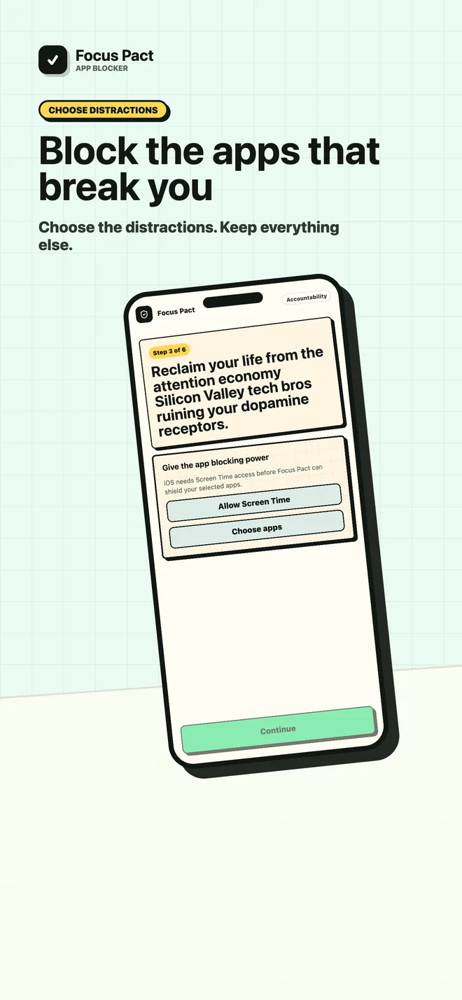Focus Pact: App Blocker App Store screenshot 3