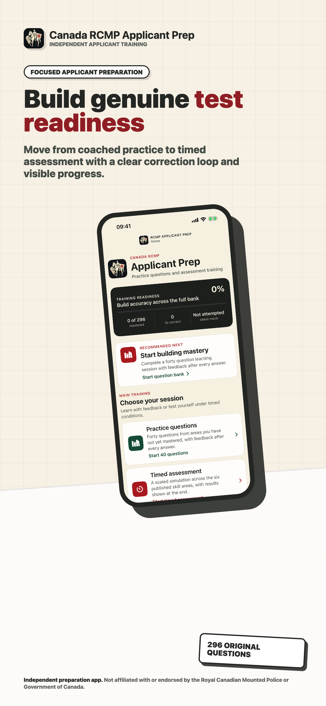 Canada RCMP Applicant Prep product screenshot