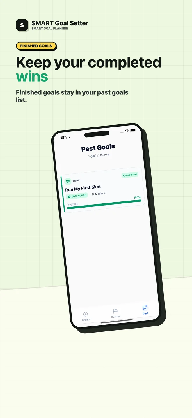 SMART goal setter App Store screenshot 6