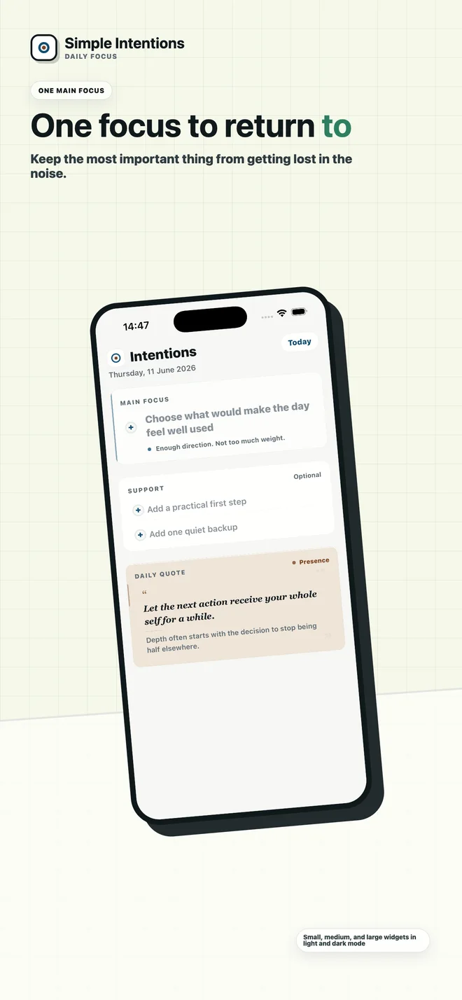 Today Focus: Daily Widget App Store screenshot 2
