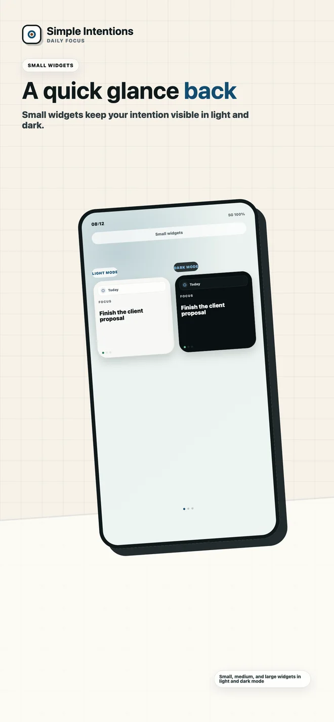 Today Focus: Daily Widget App Store screenshot 4