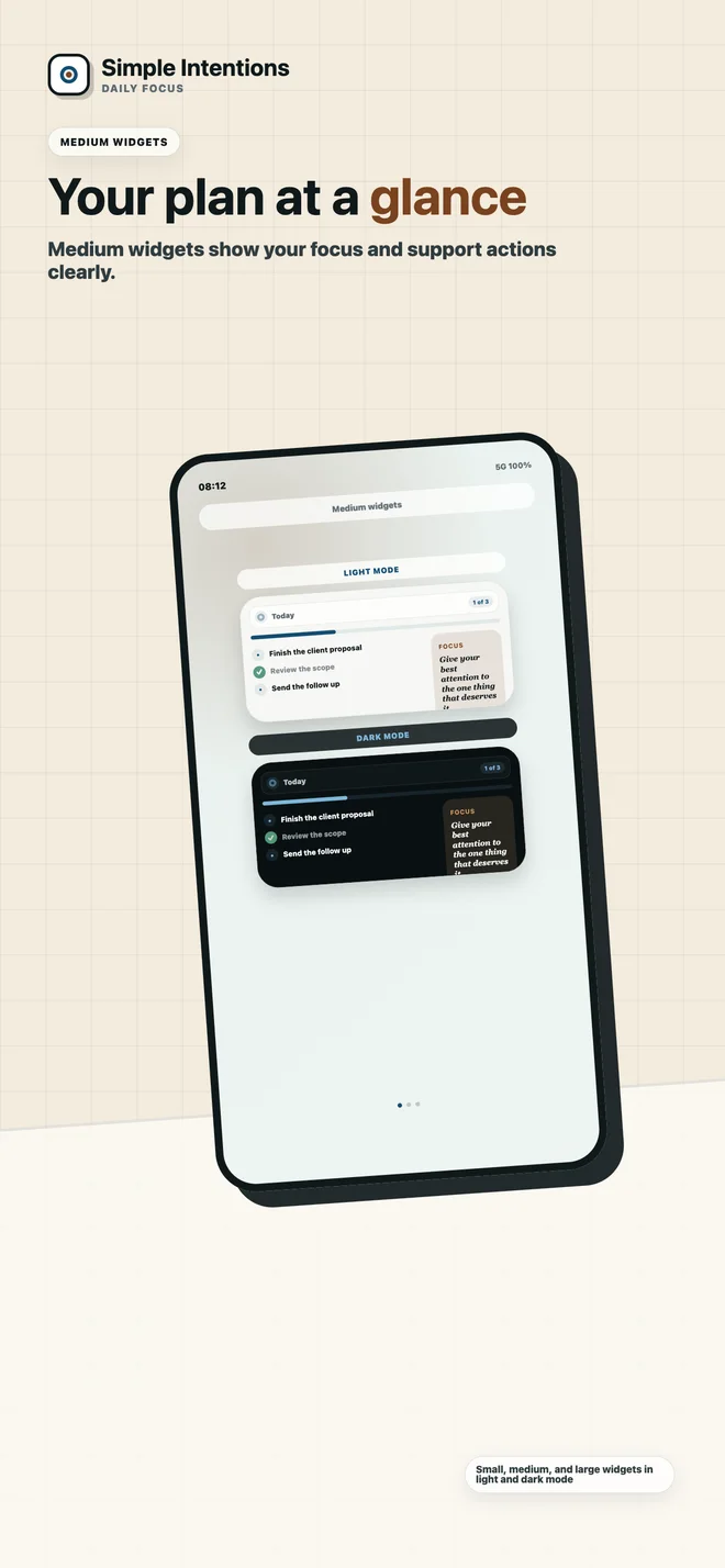 Today Focus: Daily Widget App Store screenshot 5